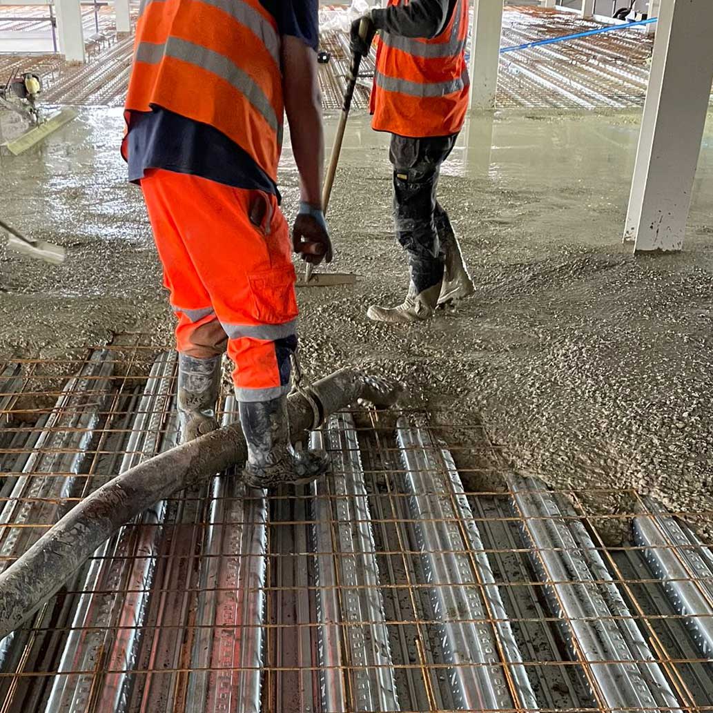 SUPPLY & FIX, INSTALLATION
OF CONCRETE POURS